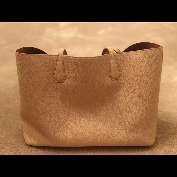 *SOLD* Tory Burch Light Oak/Ginger Perry Tote Bag - Picture 5 of 8